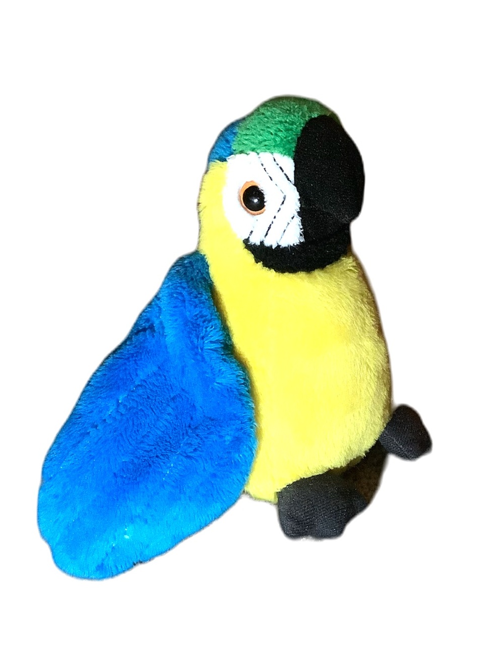 Wild Republic Blue and Yellow Macaw Stuffed Animal Plush Bird 6in